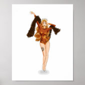 Löwe-Zodiac-Illustration – Handgezeichnet Poster (Vorne)