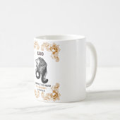 Löwe Zodiac Königlichkeit | Umarme das Brüllen des Kaffeetasse (VorderseiteRechts)