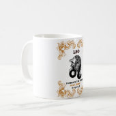 Löwe Zodiac Königlichkeit | Umarme das Brüllen des Kaffeetasse (Vorderseite Links)