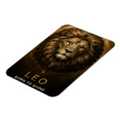Löwe Zodiac Löwe Himmelskörper Astrologie Symbol Magnet (Linke Seite)