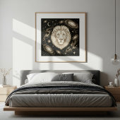 Löwe Zodiac Stern Astrologie Poster