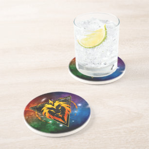 Löwe Zodiakus Geschenk Astrologie Getränkeuntersetzer