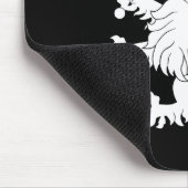 Löwe zügellos mit Klinge-Wappenkunde Mousepad (Ecke)