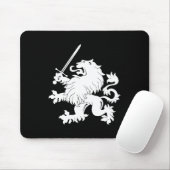Löwe zügellos mit Klinge-Wappenkunde Mousepad (Mit Mouse)