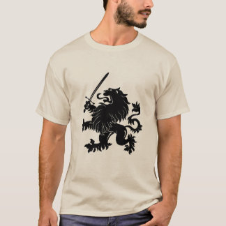 Löwe zügellos mit Klinge-Wappenkunde-T - Shirt