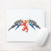 Löwe zügellos, Saltires, Karos Mousepad (Mit Mouse)