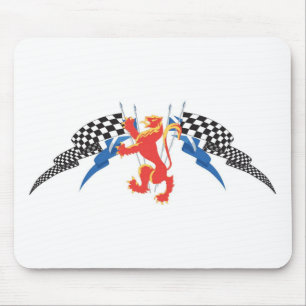 Löwe zügellos, Saltires, Karos Mousepad