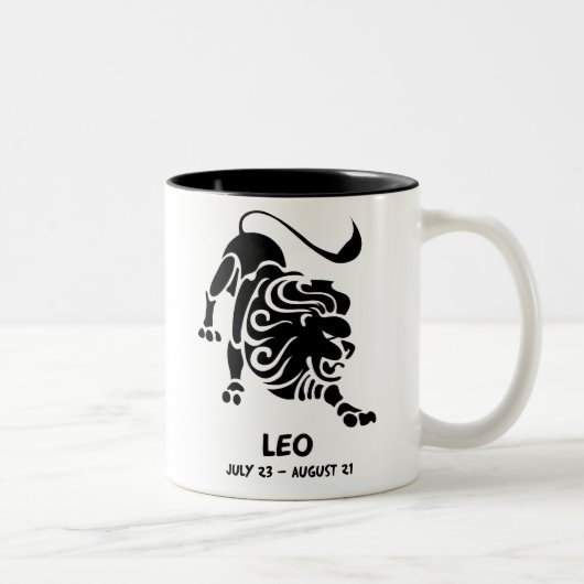Löwe Zweifarbige Tasse (Rechts)