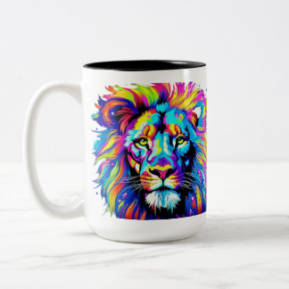 Löwe Zweifarbige Tasse