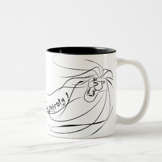 Löwe Zweifarbige Tasse (Rechts)