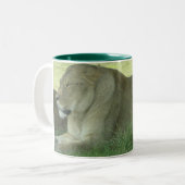 Löwe Zweifarbige Tasse (Vorderseite Links)