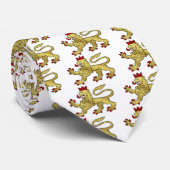 Löweemblem Löwe-Wappen-Krawatte Krawatte (Gerollt)