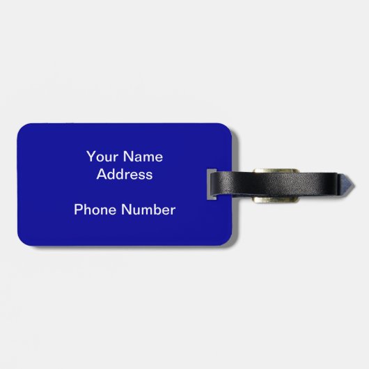 Löwefische Gepäckanhänger (Rückseite horizontal)