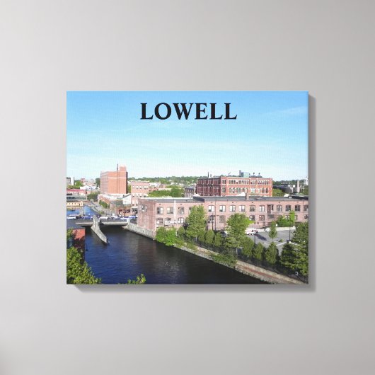 LOWELL CITY VIEW WRAPPING LEINWANDDRUCK (Vorderseite)