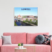 LOWELL CITY VIEW WRAPPING LEINWANDDRUCK (Insitu (Wohnzimmer))