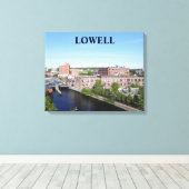LOWELL CITY VIEW WRAPPING LEINWANDDRUCK (Insitu (Holzboden))
