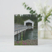 Lowell Covered Bridge Postkarte (Stehend Vorderseite)