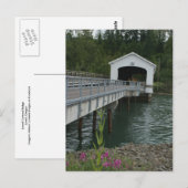 Lowell Covered Bridge Postkarte (Vorne/Hinten)