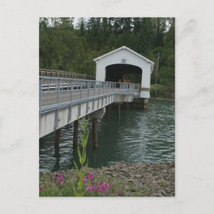 Lowell Covered Bridge Postkarte