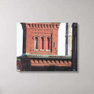 LOWELL-DACH-SPITZEN EINGEWICKELT LEINWANDDRUCK