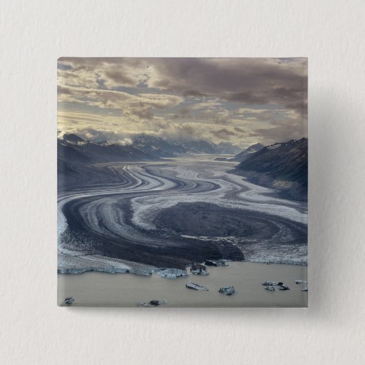 Lowell Glacier mündet in den Alsek River in Button (Vorderseite)