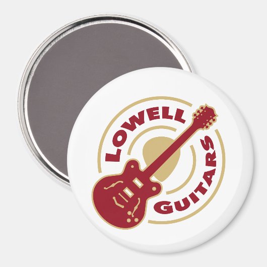 Lowell Guitars Magnet (Vorderseite/Rückseite)