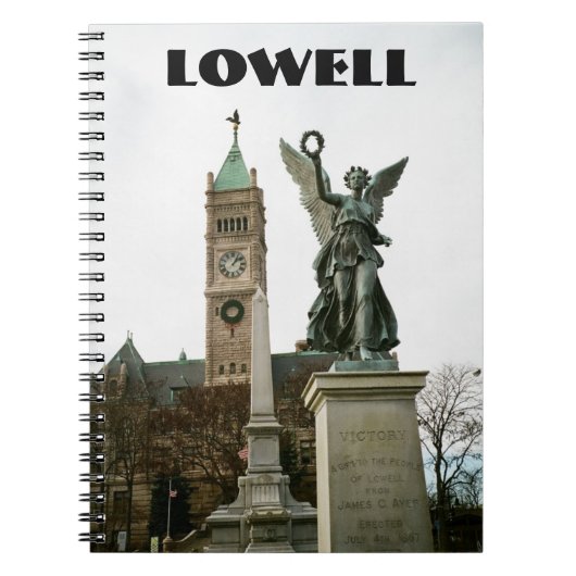 LOWELL MA CITY HALL NOTEBOOK NOTIZBLOCK (Vorderseite)