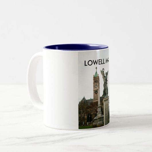 Lowell MA City Hall Tasse (Vorderseite Links)