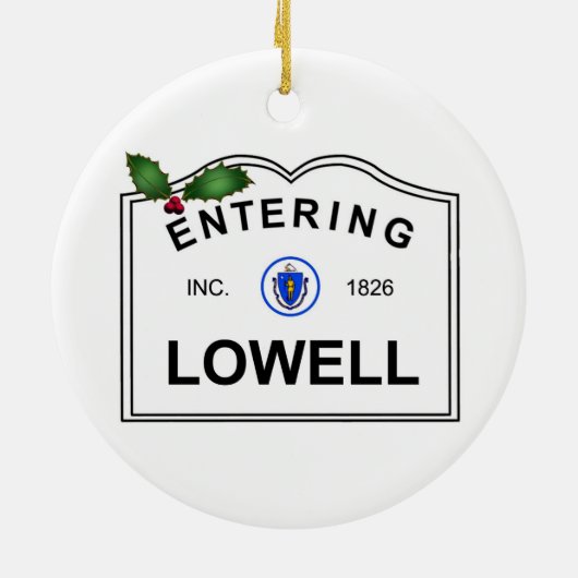 Lowell MA Keramikornament (Hinten)