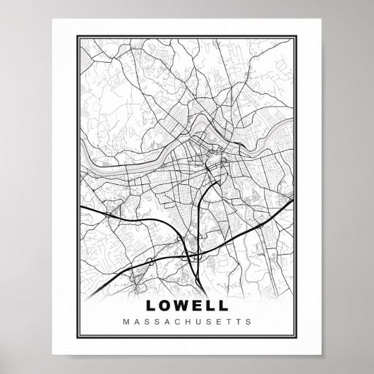 Lowell Map Poster (Vorne)