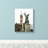 LOWELL MASSACHUSETTS CITY HALL WRAPPED CANVAS LEINWANDDRUCK (Insitu (Holzboden))