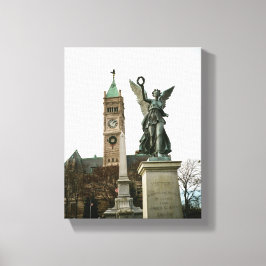 LOWELL MASSACHUSETTS CITY HALL WRAPPED CANVAS LEINWANDDRUCK