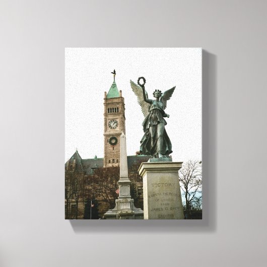 LOWELL MASSACHUSETTS CITY HALL WRAPPED CANVAS LEINWANDDRUCK (Vorderseite)