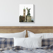 LOWELL MASSACHUSETTS CITY HALL WRAPPED CANVAS LEINWANDDRUCK (Insitu (Schlafzimmer))