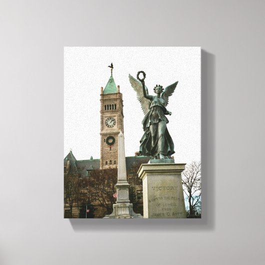 LOWELL MASSACHUSETTS CITY HALL WRAPPED CANVAS LEINWANDDRUCK (Vorderseite)