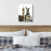 LOWELL MASSACHUSETTS CITY HALL WRAPPED CANVAS LEINWANDDRUCK (Insitu (Schlafzimmer))