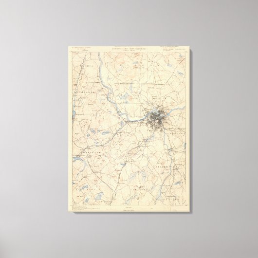 Lowell, Massachusetts Leinwanddruck (Vorderseite)