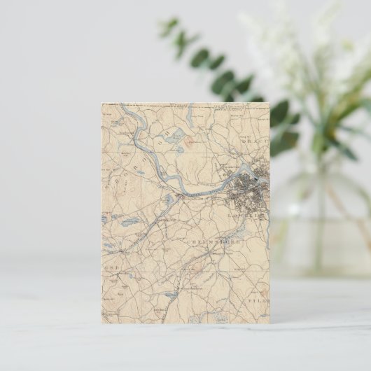 Lowell, Massachusetts Postkarte (Stehend Vorderseite)