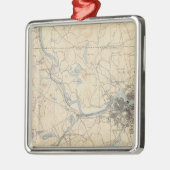 Lowell, Massachusetts Silbernes Ornament (Links)