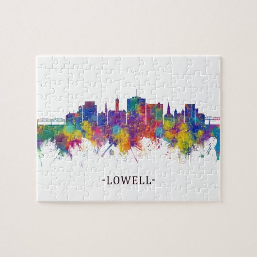 Lowell Massachusetts Skyline Puzzle (Horizontal)