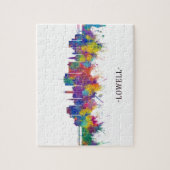 Lowell Massachusetts Skyline Puzzle (Vertikal)