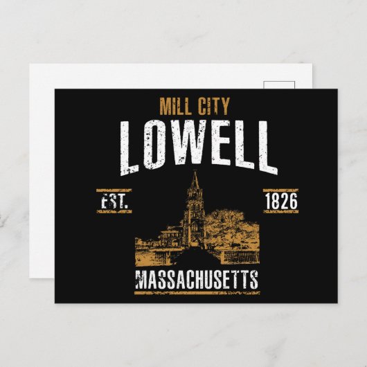 Lowell Postkarte (Vorne/Hinten)