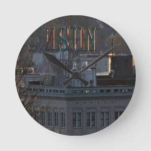 LOWELL SUN GEBÄUDE RUNDE WANDUHR