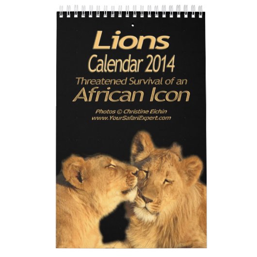 Löwen - afrikanischer Ikonen-Kalender 2014 Kalender (Titelbild)