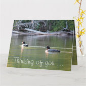 Löwen auf dem Wasser Karte (Gelbe Blume)