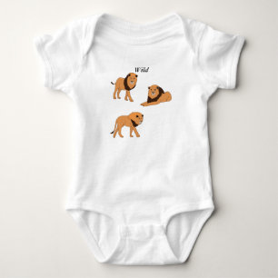 Löwen Baby Strampler
