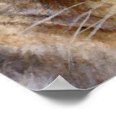 Löwen begegnen einem Kunstplakat Poster (Ecke)