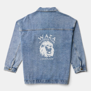 Löwen des Waza-Nationalparks - Kamerun Jeansjacke
