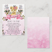 Löwen-Dschungelmädchen-Bücher für Babyanfrage Begleitkarte (Vorne/Hinten)