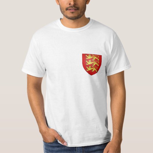 Löwen Englands 3 Wappen T-Shirt (Vorderseite)
